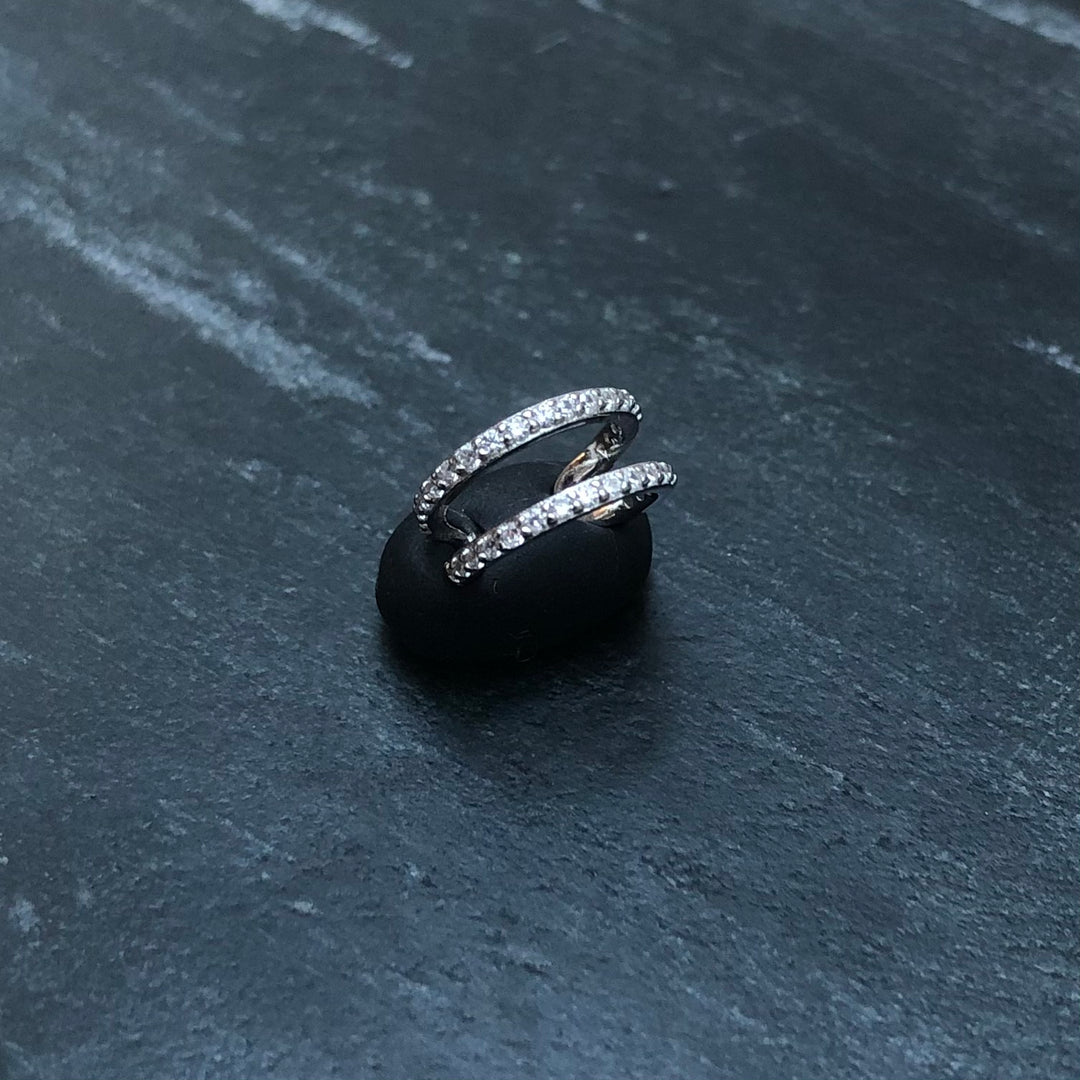 Earcuff "Double Pavé"